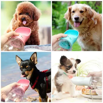

Lightweight Portable Anti-spill Pet Dog Cat Drinking Water Bottle Outdoor Non-toxic and Environmentally Friendly Materials