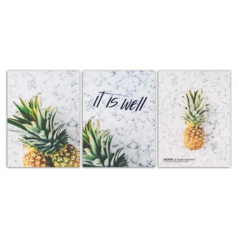 

Canvas Painting Pictures Room Pure And Fresh Delicious Pineapple For Modern Decorative Bedroom Living Room Home Wall Art Decor