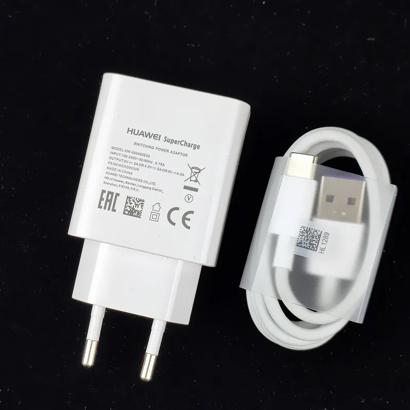 HUAWEI p30 P SuperCharge быстрое зарядное устройство с европейской вилкой 5A type C кабель для HUAWEI P9 P10 Plus P20 Pro mate 9 10 Pro mate 20 V10