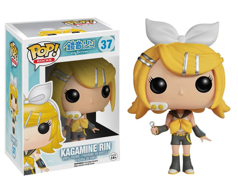 Funko Pop Hatsune Miku виниловые фигурки в кагамине Рин кукла Аниме Хацунэ Мику фигурка игрушки для отаку подарок на Рождество День рождения