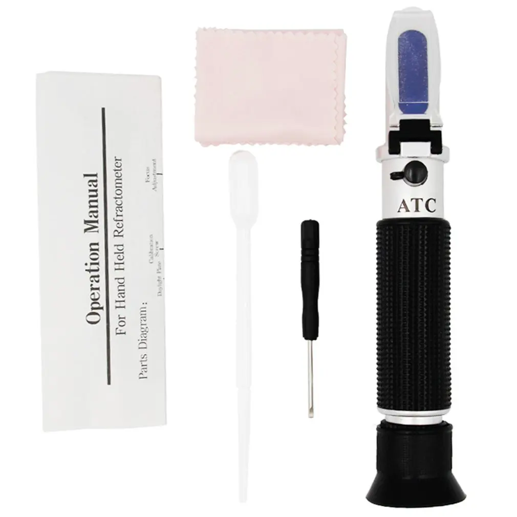 

High-precision Scale Display Atc Refractive Refractometer Handheld Seawater Salinity Meter Salinity Measuring Instrument