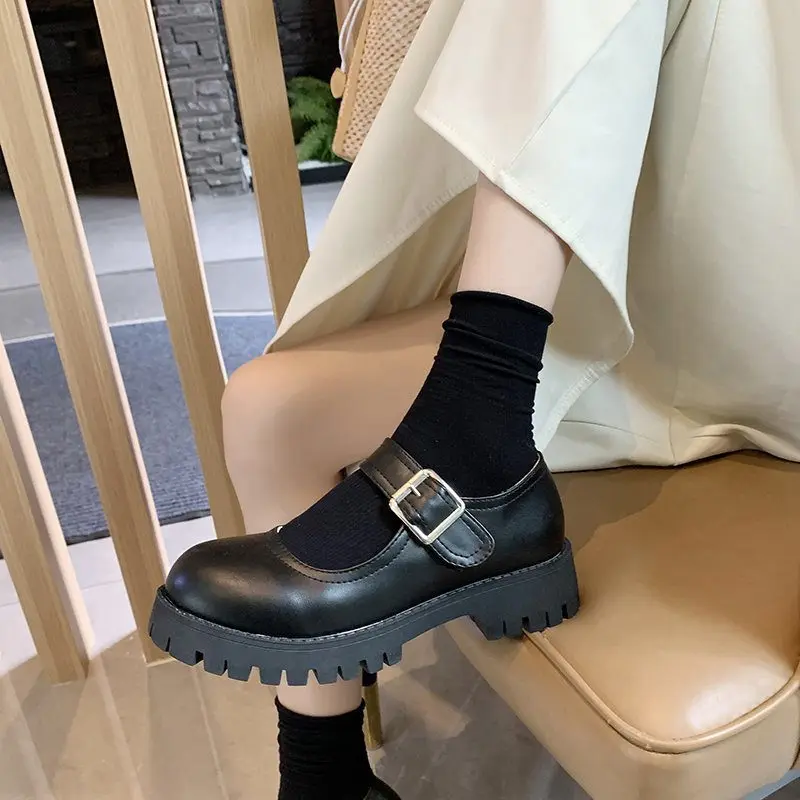Kawaii Lolita zapatos de charol de cuero zapatos Mary Jane 2021 las nuevas  mujeres zapatos de plataforma con hebilla niñas suela gruesa zapatos de las  señoras|Zapatos de tacón de mujer| - AliExpress