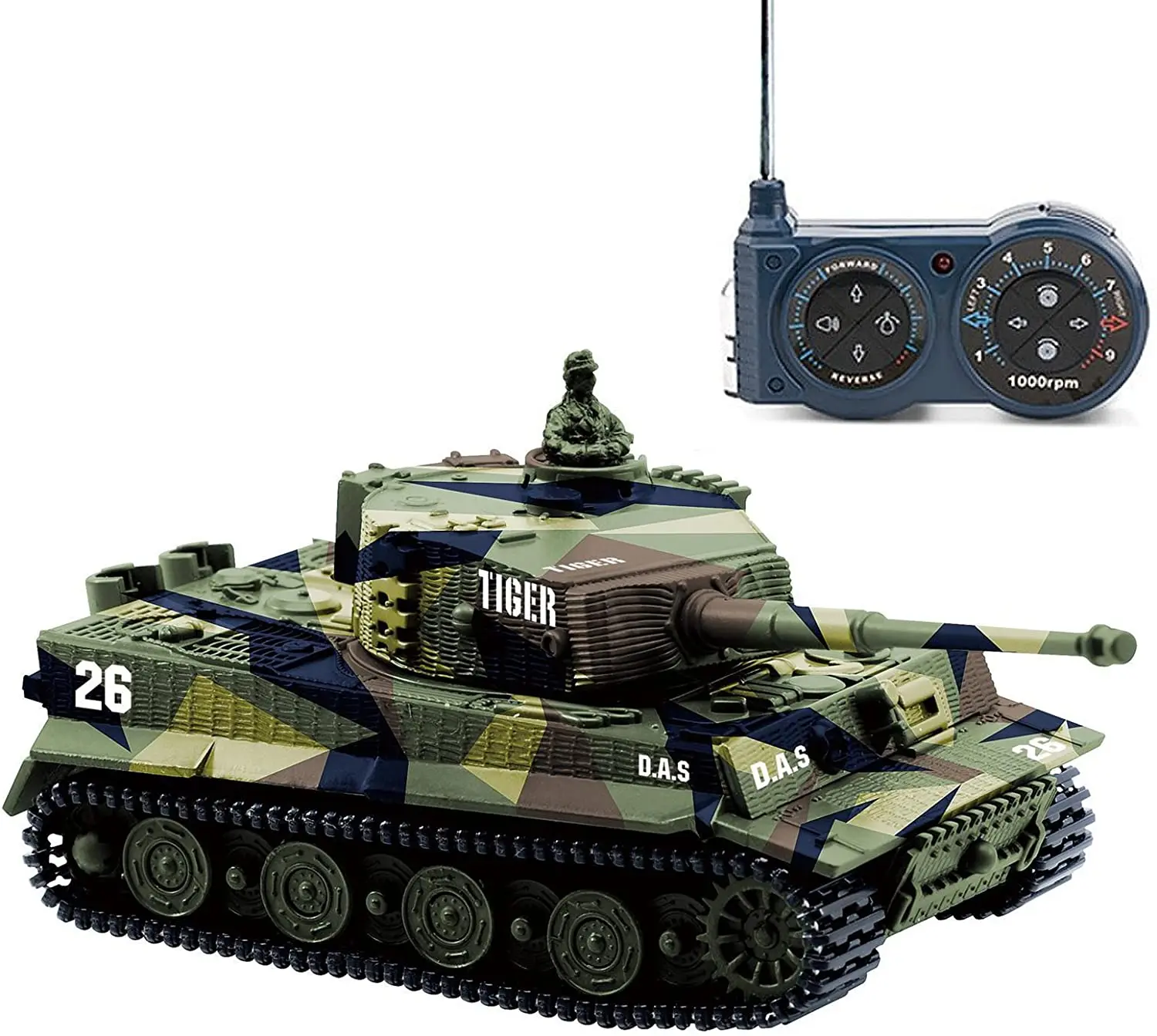 1:72 Немецкий тигр танк дистанционного управления Радиоуправляемый мини-танк с