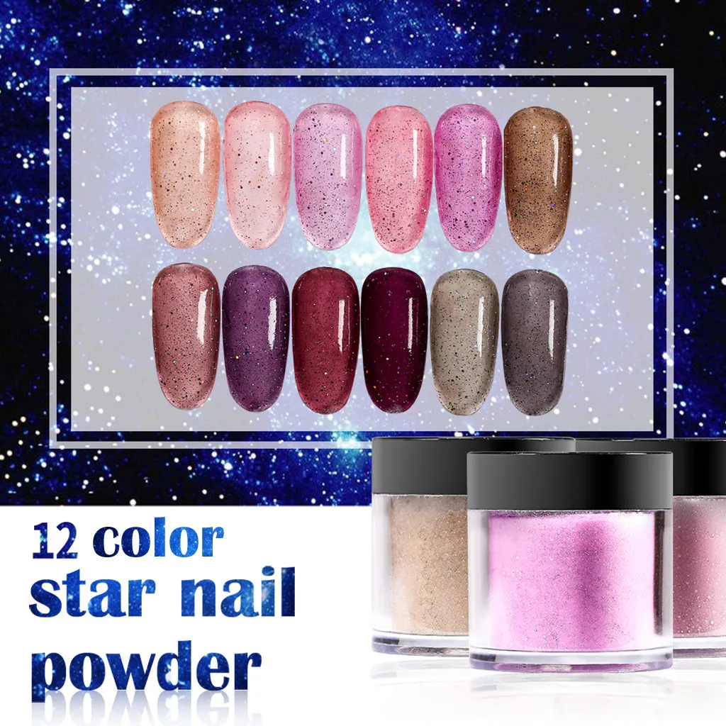 

2019 New Fashion Shimmer Polish Nail Art Polymer Acrylic Powder Shiny Dipping Powder Nail Dust Maquiagem Drop Shipping