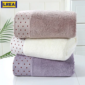 

LREA 1pc FASHION Water ripple style bath towel 100% cotton material Soft and comfortable Protect your skin 70x140cm