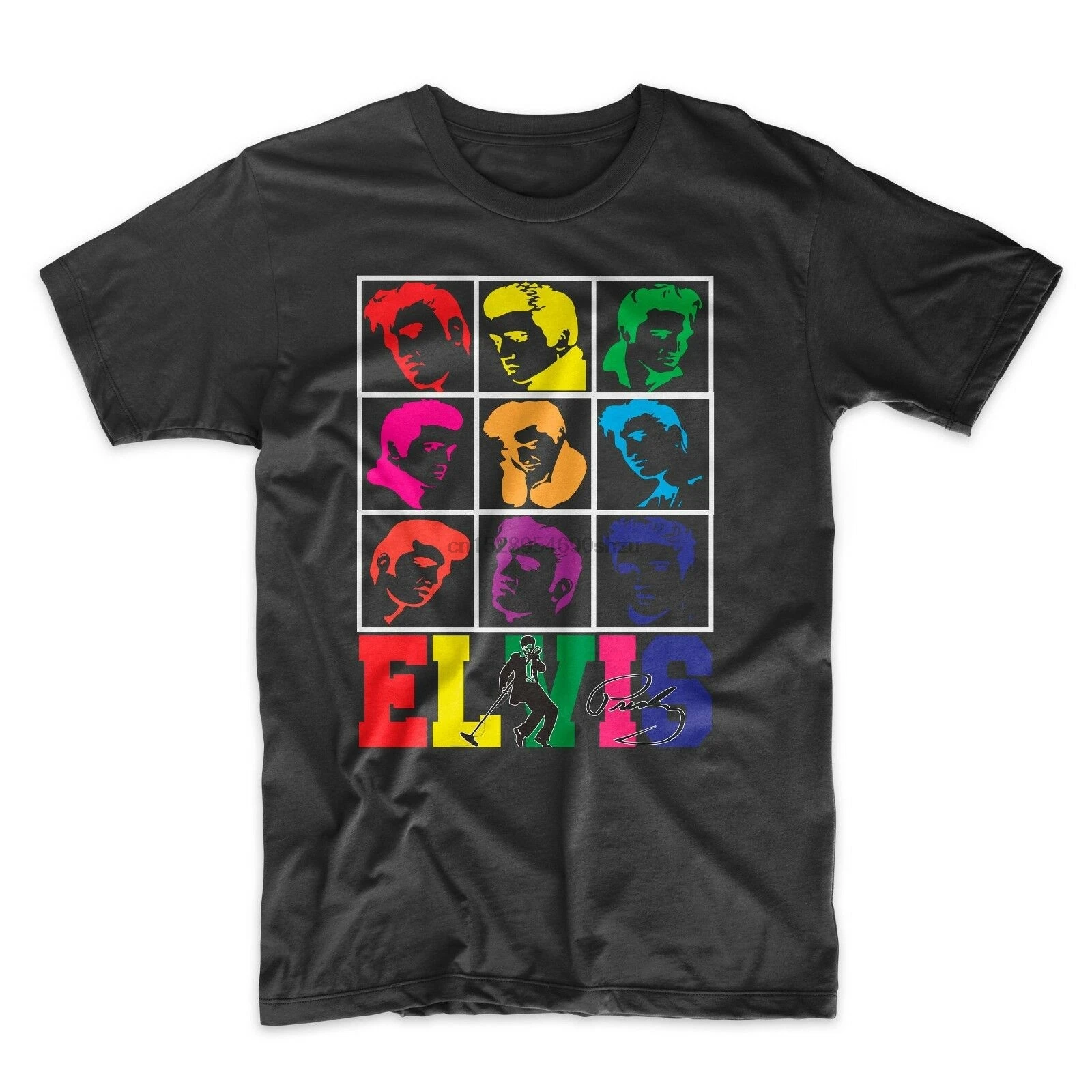 

Elvis Presley T-Shirt on Black or White Premium Soft Cotton Tee. Comfy!