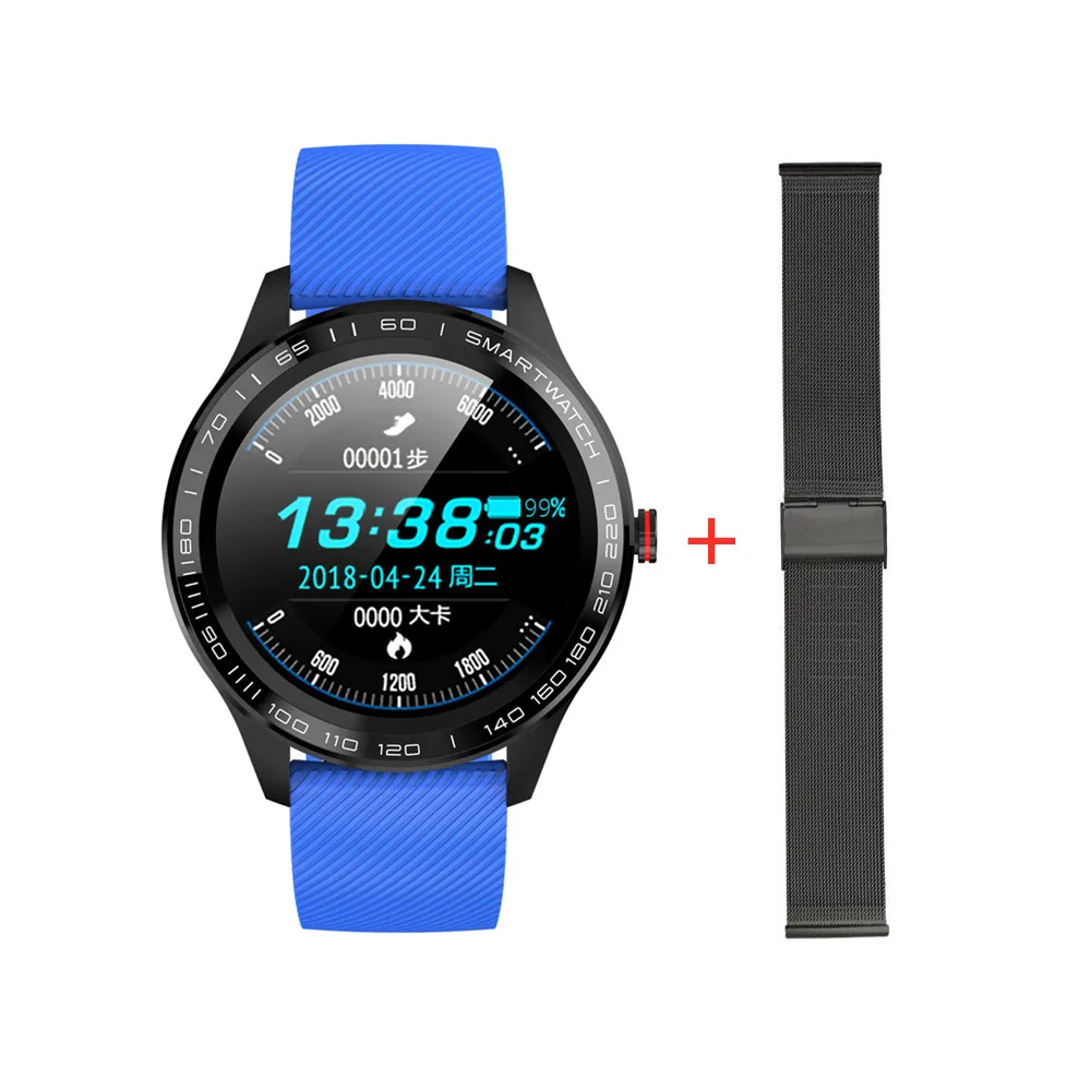add headset L9 Смарт часы человек IP68 Водонепроницаемый Bluetooth SmartWatch ЭКГ артериального давления сердечного ритма спортивные фитнес часы pk L5 L8 L7 - Цвет: add headset