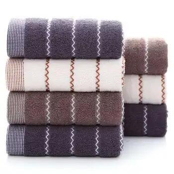 

Pure Cotton Home Daily Use Shopping Mall/shopping Centers Low-Carbon Gift Jacquard Wave Pattern Towel Towel