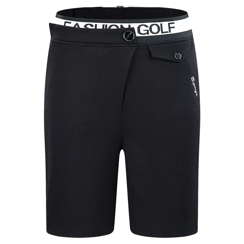 TYGJ Summer Golf Wear Women Breathable Quick Drying Shorts Pants High Waist Comfortable Slim Thin Fit Capris Ladies Trouser