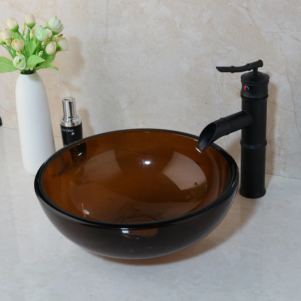 black bathroom sink set bacia de banheiro with matte black faucet multiple colour glass tempered glass basin mixer tap set 5