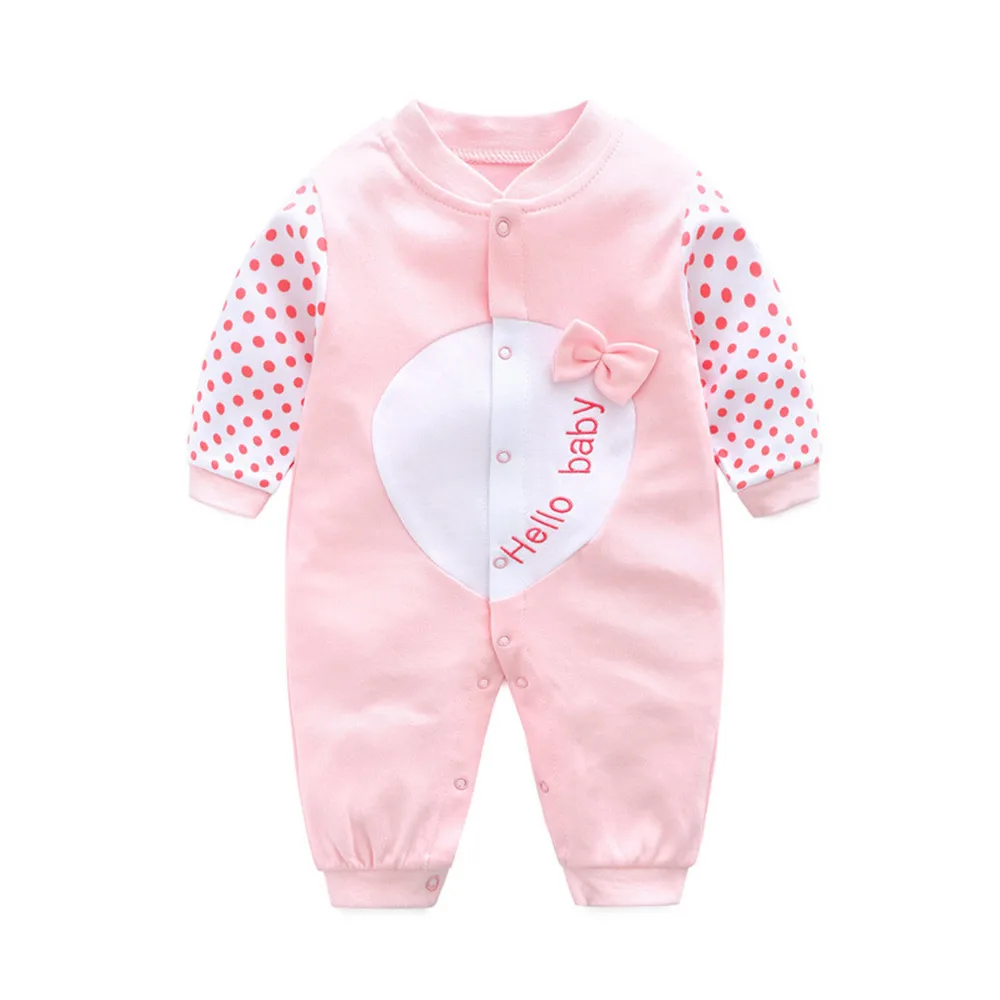 cute baby bodysuits Newborn Infant Romoers Unisex Baby Boy Girl Button Solid Bodysuit One Piece Onesies Spring Autumn Jumpsuit Outfits Clothes bamboo baby bodysuits	