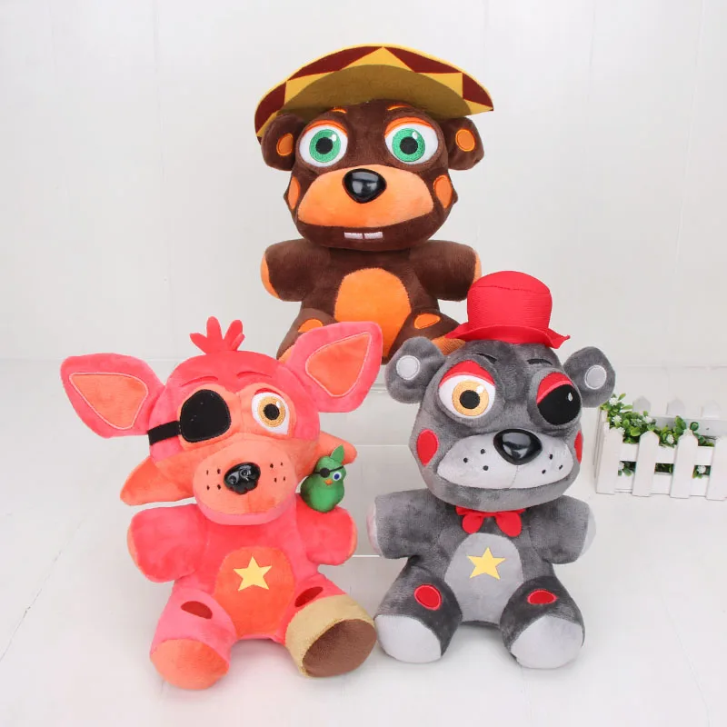 Новая плюшевая кукла Freddy Fazbear симулятор пиццерии фишка El Lefty Rockstar Foxy FNAF игрушка Five