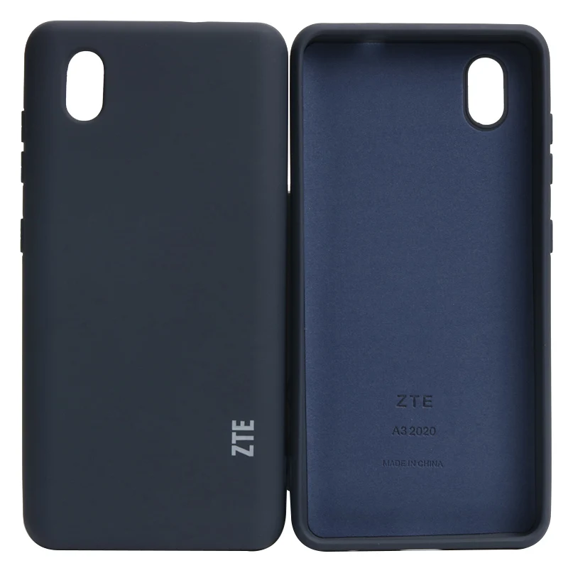 ZTE A3 2020 Case zte Blade a3 2020 Liquid Silicone case Silky Soft-Touch Protective Back Cover Anti-knock cell phone pouch with strap