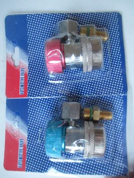 

One Pair AC R134a 90 Interface QC-LH Quick Connector Adapter Coupler Car Auto Air-Conditioning Accessories Tools
