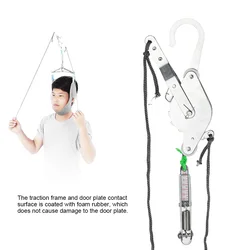 Adjustable Neck Brace Galvanized Suspension Cervical Traction Neck Correction Stretcher Pain Relief Faster Recovery Easy Carry