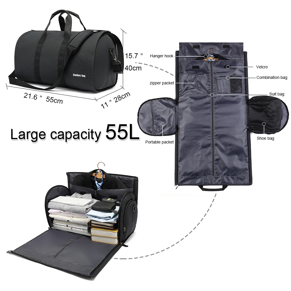 suit gym bag