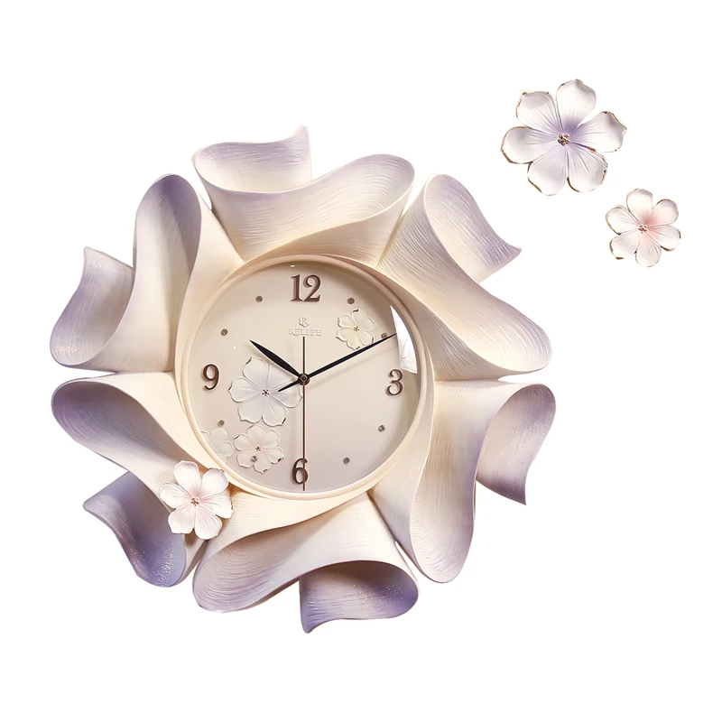 

European Large Wall Clock Art Creative Living Room Modern Nordic Luxury Simple Home Relief Decoration Duvar Saatleri Decor SC358