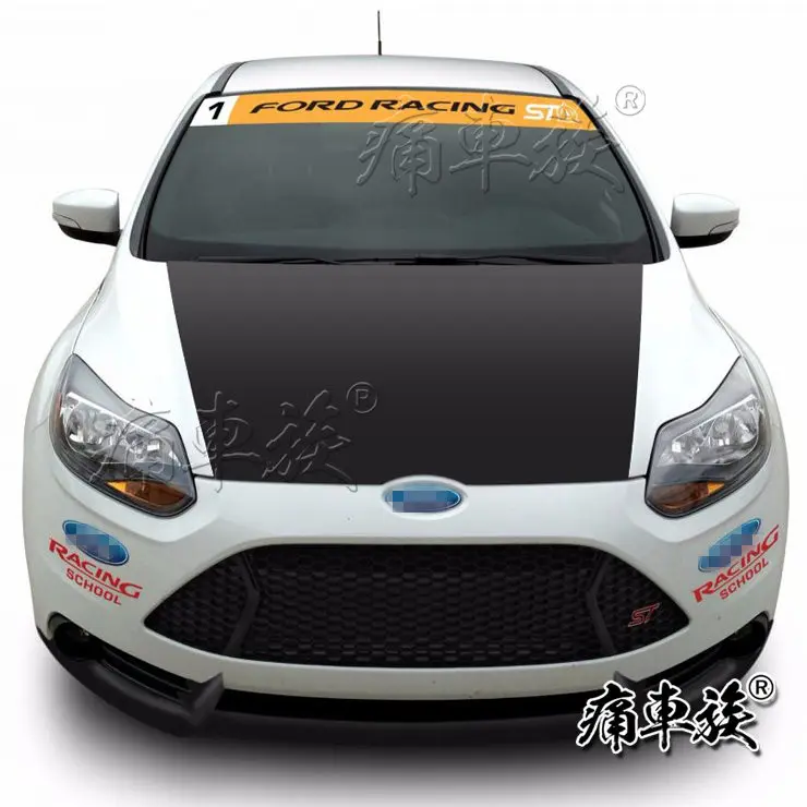 Автомобильные наклейки для Ford Focus, декоративные наклейки с цветами, фокус, декоративные наклейки для тела, модификация - Название цвета: E