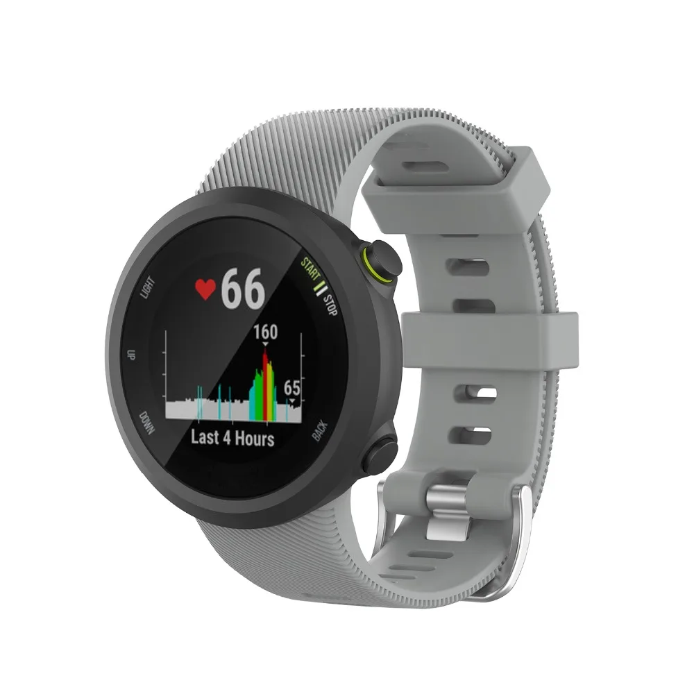 Спортивный силиконовый ремешок для смарт-часов Garmin Forerunner 45/45S браслет часы браслет защитная накладка на заднюю панель из ТПУ чехол