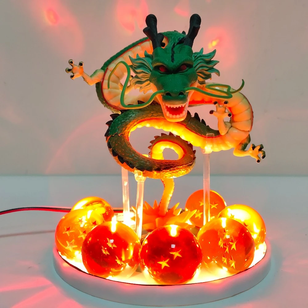 ドラゴンボールz Shenron Ledクリスタルボールアクションフィギュア玩具アニメドラゴンボールスーパーシェンロンled置物esferasデルドラゴンdbz Null Aliexpress