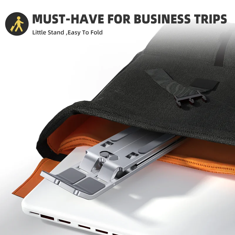 Description Picture 6 of itemAdjustable Foldable Laptop Stand Holder For Macbook Notebook Portable Aluminum Computer Desk Office Table PC Base Bracket