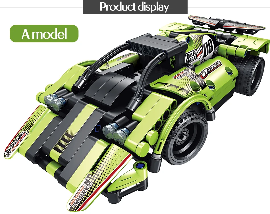 RC 2,4 Ghz City Technic RC автомобиль строительные блоки двойной режим Wrangler гоночный автомобиль кирпичи дистанционного управления автомобиля игрушки для детей