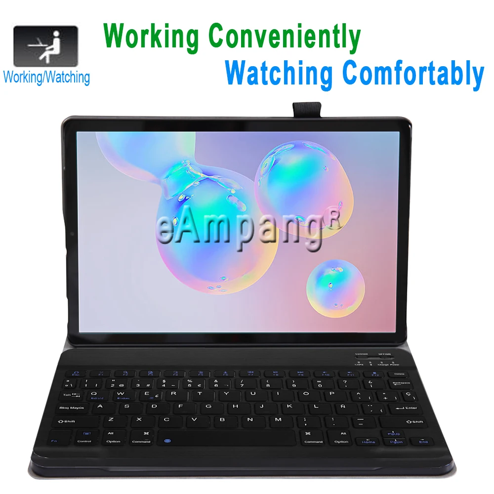 Испанская клавиатура чехол для samsung Galaxy Tab S6 10,5 SM-T860 SM-T865 T860 T865 чехол клавиатура для samsung Tab S6 10,5 чехол+ подарок