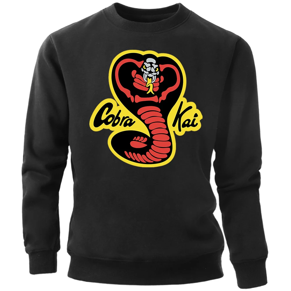 Cobra Kai Strike First Hard No Mercy Hoodie Sweatshirt Men's Pullovers Hoodies Sudaderas Hombre Camisas Manga Masculina | Мужская