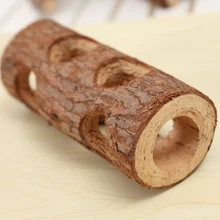 15/20CM Wooden Fun Pet Tunnel Exercise Tube Chew Toy For Rabbit Ferret Hamster Guinea Pig Hamster Toy Tunnel Suit for Small Pet