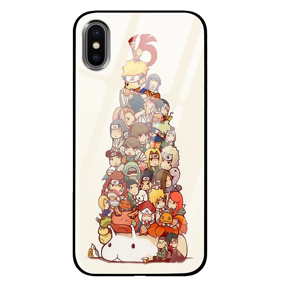 Naruto Tempered glass Luxury Cases For Huawei P30 P20 Mate 10 20 Honor 8 9 10 Pro Lite - Цвет: 2