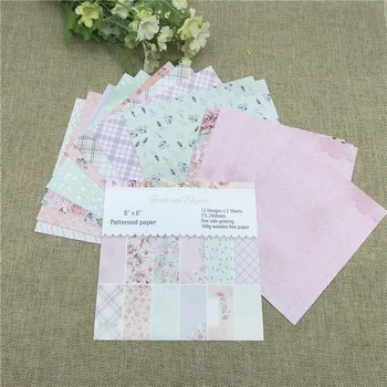 

24 sheet 6"X6"the think spring patterned paper Scrapbooking paper pack handmade craft paper craft Background pad