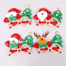 Веселая Рождественская оправа для очков, детские игрушки, очки, подарок на год, домашние вечерние Косплей-очки, оправа для очков, смешанные цвета, отправка