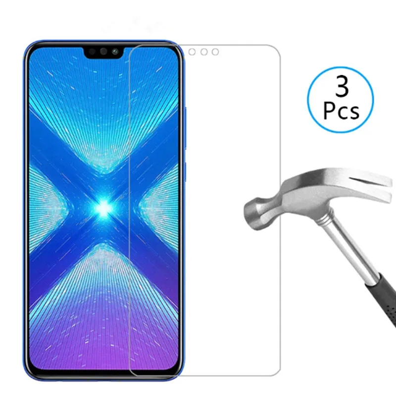 

3Pcs Protective Glass For Huawei Honor 8X 8A 8C 8S Tempered Screen Protector on Honor 9 10 8 lite 9A 9C 9X 9Xpro 10i Glass Film