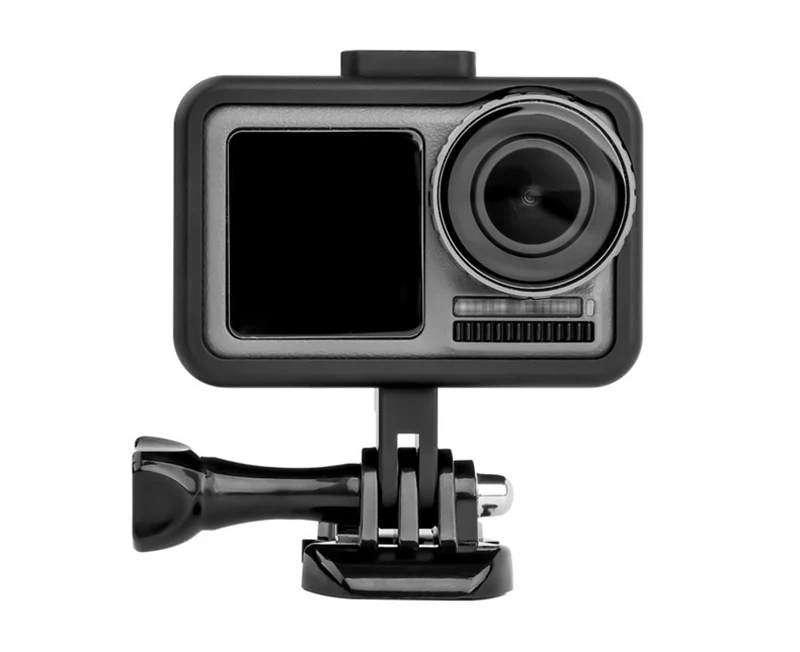 Vlogging Aluminum Cage Case for Dji Osmo Action Vlog Case with Cold Shoe for Microphone LED Light