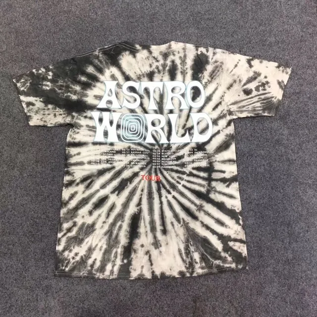 2019 Streetwear Travis Scott Astroworld Sicko Tee T shirt Casual Best  Quality Smiley Face Astroworld Travis Scott Tie dyeing Too _ - AliExpress  Mobile