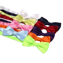 Одноцветный Детский галстук-бабочка, классический детский галстук-бабочка, галстуки для мальчиков и девочек, модные аксессуары для малышей, зеленый, красный, черный, синий, галстук для домашних животных