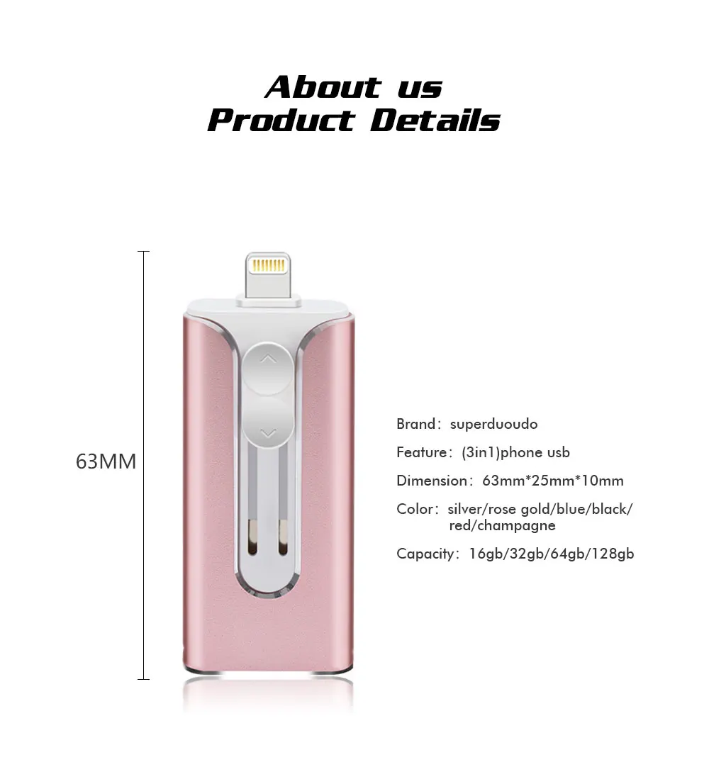 Новинка Otg USB флеш-накопитель для iPhone/Android телефон ручка-накопитель для iPhone 6 6P 6S 7 7P 7S 8 8P X XS XR Pendrive iOS 8,0 выше