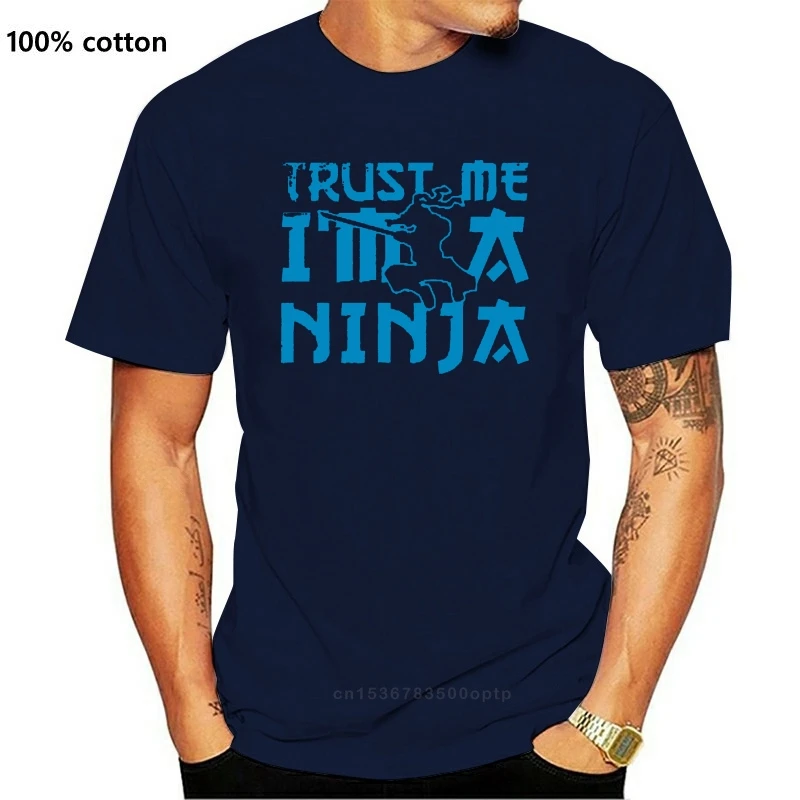 Новинка брендовая одежда 2021 городские футболки Kpop Trust Me Im A Ninja Мужская футболка с