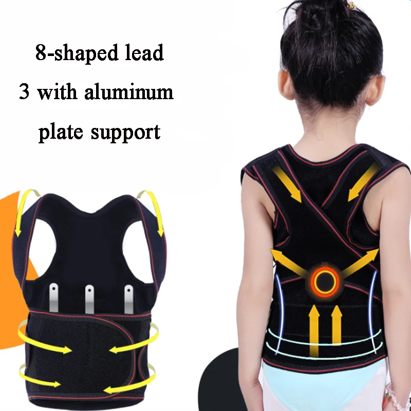 

Adjustable Children Posture Corrector Back Support Belt Kids Orthopedic Corset for Kids Spine Back Lumbar Shoulder Braces Health