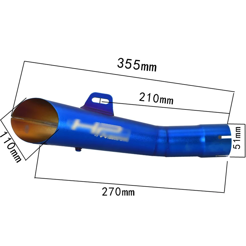 

51mm Universal Motorcycle for hp laser Escape moto Exhaust Pipe Muffler for Z750 R1 R3 R6 MT07 tmax500