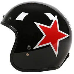 Di Alta Qualità In Fibra Di Vetro Del Casco Del Motociclo 3/4 Aperto Viso Caschi Motocross Vintage Casque Moto Casque Casco Capacete Retro Del Casco