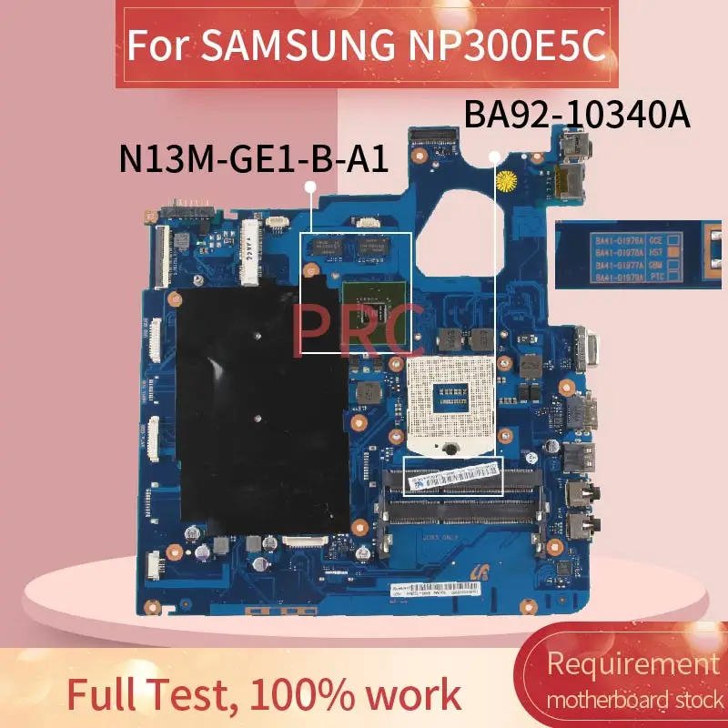 BA92 10340A материнская плата для ноутбука SAMSUNG NP300E5C HM70 N13M GE1 B A1 DDR3 Материнские