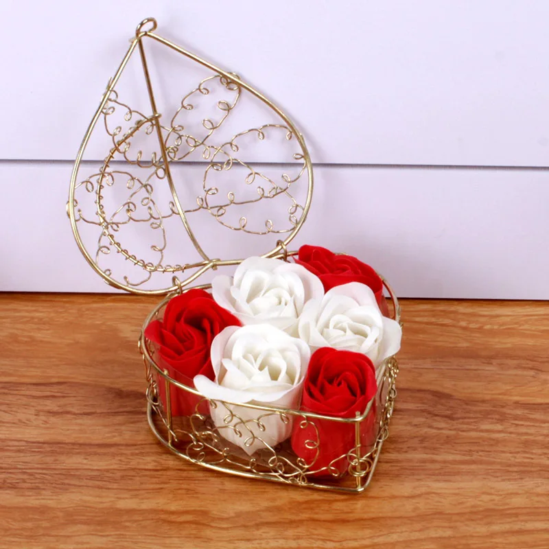 Мыло роза Подарочная коробка искусственный цветок украшение для свадебной вечеринки день Святого Валентина H99F
