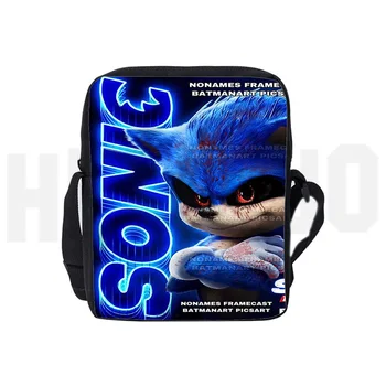 

Sonic Women Shoulder Bag The Hedgehog Handbags Men Zipper Back Pack 3D Print Sonic Boom Girl Boys Fashion Crossbody Cartoon Bags