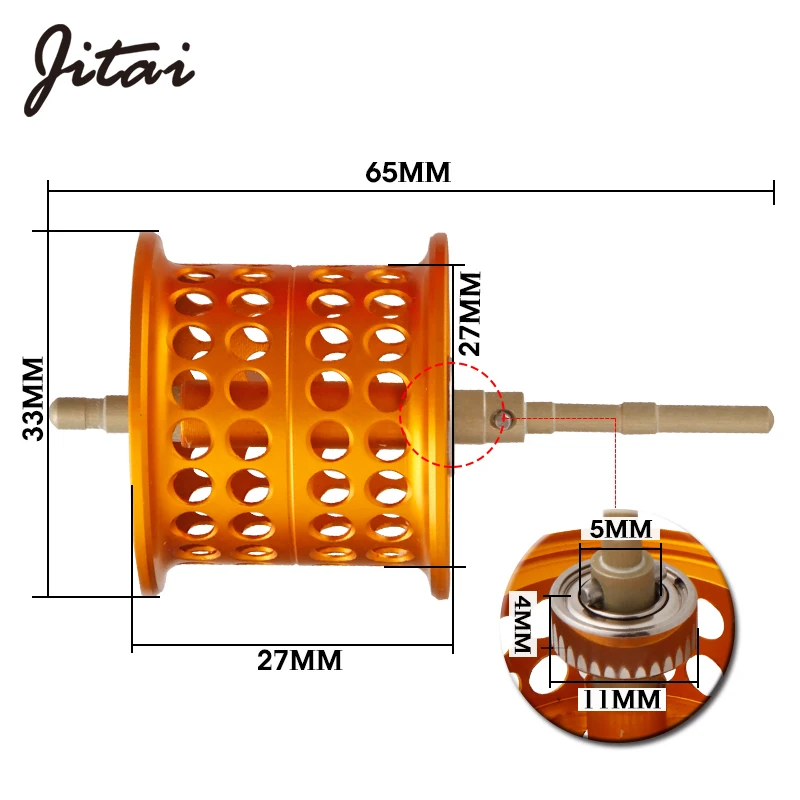 JITAI Рыболовная катушка из алюминиевого сплава DIY Line Cup для Abu BMAX3/PMAX3/SMAX3/ORANGE MAX3/0RRA2/DEClDER7 baitcasing катушка