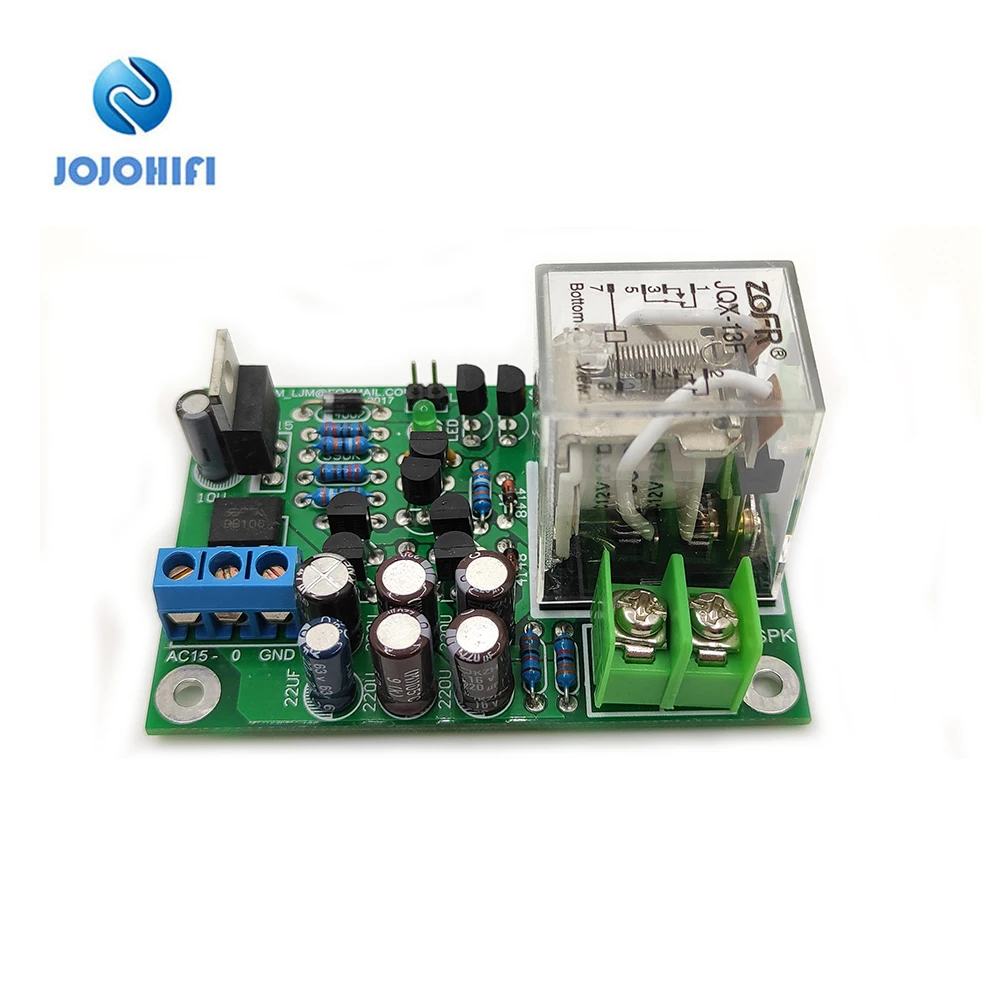 1pcs AC15V-0 10A Dual Channel Stereo Speaker Protection Finshed Board 1pcs ac15v 0 10a dual channel stereo speaker protection finshed board