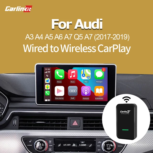 Carlinkit 3.0 CarPlay אלחוטי עבור אאודי A1 A3 A4 A5 A6 A7 A8 Q2 Q3 Q5 Q7 S4 Carplay2Air מתאם plug And Play USB Dongle IOS 14