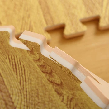 30*30cm Wooden Grain Puzzle Mat Baby EVA Foam Interlock Tiles Crawling Carpet Kids Game tiles bedroom livingroom soft floor 1pc 2