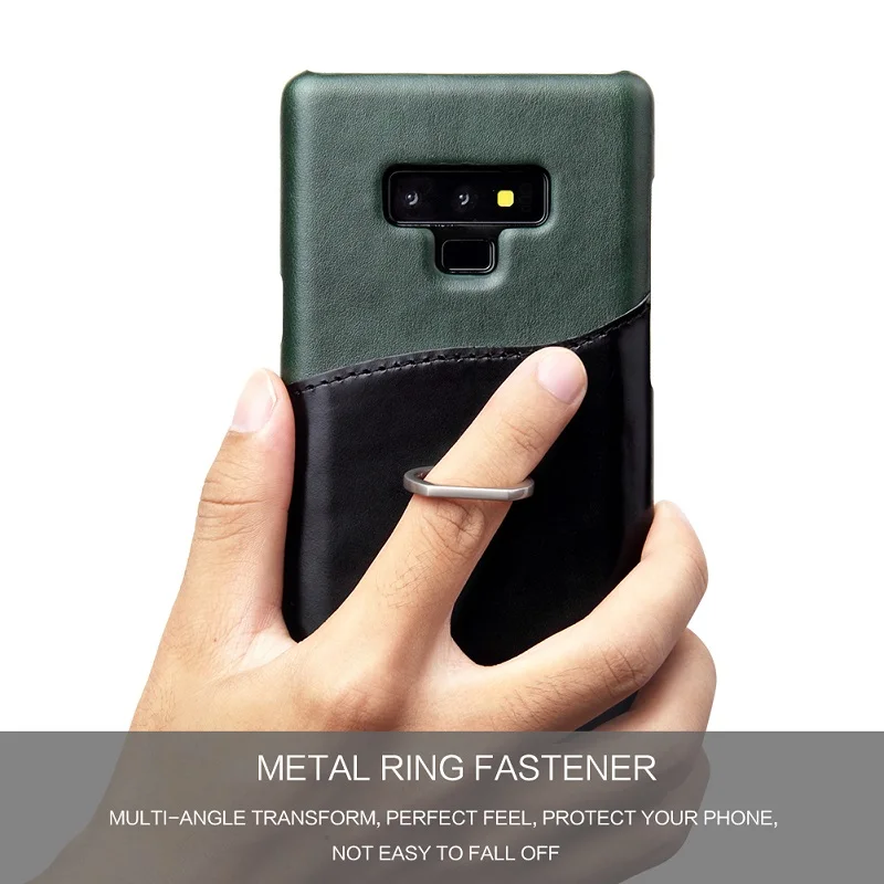 Чехол для samsung galaxy note 9 8 10+ ударопрочный жесткий чехол из натуральной кожи для samsung S10 S8+ чехол