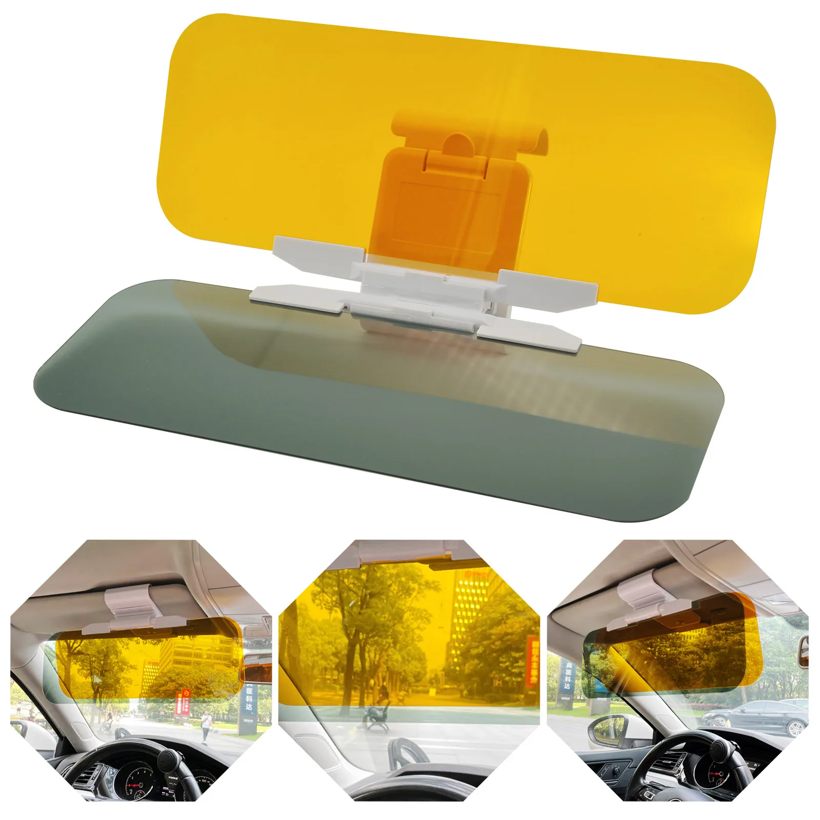 2 in 1 Car Sun Visor HD Anti Sunlight Dazzling Goggle Sunshade Day